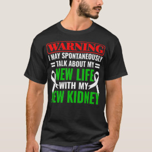 Camiseta trasplante renal diálisis del receptor del riñón