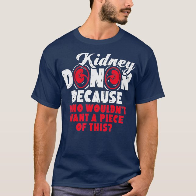 Camiseta Trasplante renal T Donante de órganos (Anverso)