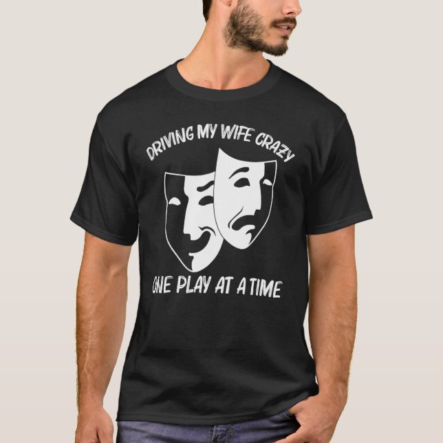Camiseta Trastan Comedia De Teatro Guay Para Hombres Papá D (Anverso)