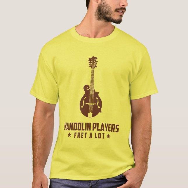 Camiseta Traste de los jugadores de la mandolina mucho (Anverso)