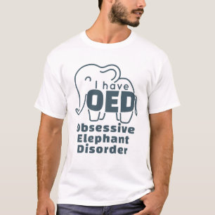 Camiseta Trastorno de elefante adorable y obsesivo 