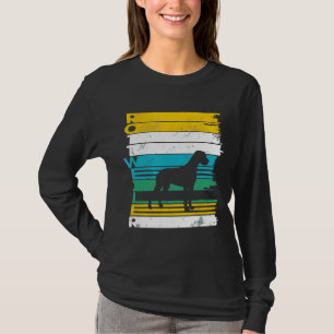 Camiseta Trastorno de la silueta retro vintage del perro Ro