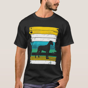 Camiseta Trastorno de la silueta retro vintage del perro Ro