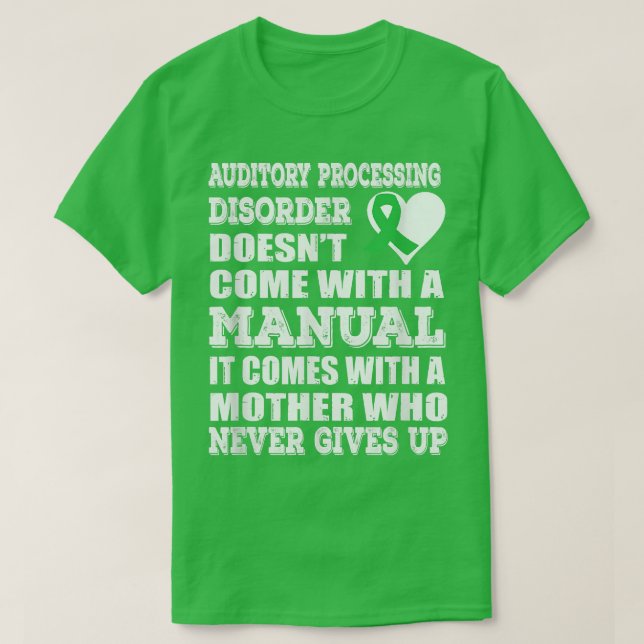 Camiseta Trastorno del procesamiento auditivoConciencia de  (Diseño del anverso)