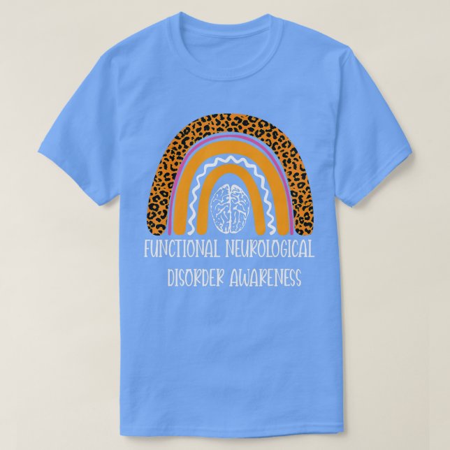 Camiseta Trastorno Neurológico Funcional FND Leopard Orang (Diseño del anverso)