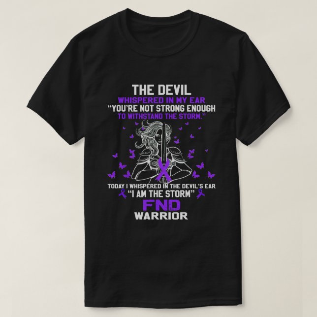 Camiseta Trastorno Neurológico Funcional Susurro Del Diablo (Diseño del anverso)