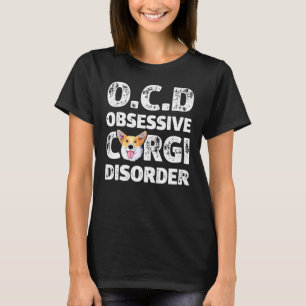 Camiseta Trastorno Obsesivo de Corgi Ocd Niños Hombres Perr