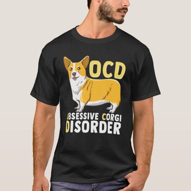 Camiseta Trastorno Obsesivo de Corgi TOC (Anverso)