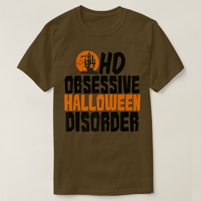 Camiseta Trastorno obsesivo de Halloween (Diseño del anverso)