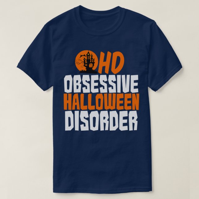 Camiseta Trastorno obsesivo de Halloween (Diseño del anverso)