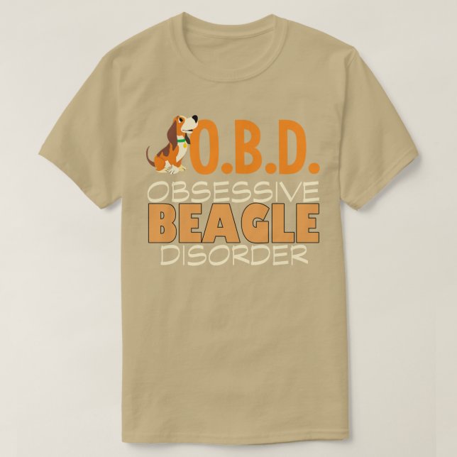 Camiseta Trastorno obsesivo del beagle (Diseño del anverso)