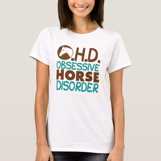 Camiseta Trastorno obsesivo del caballo (Anverso)