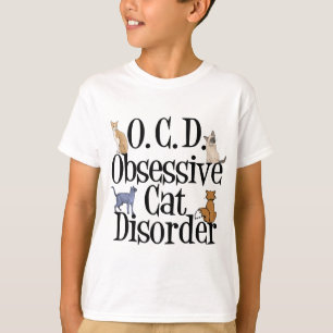 Camiseta  Trastorno obsesivo del gato