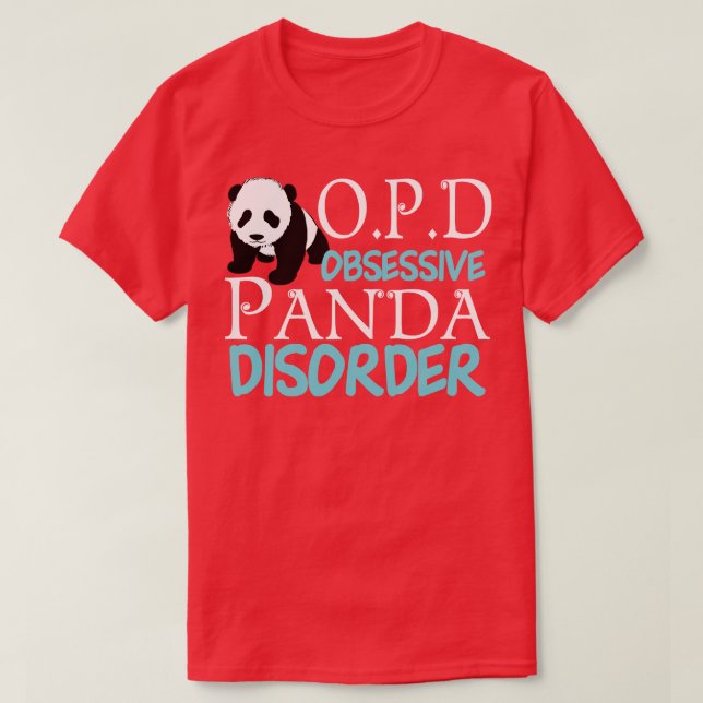 Camiseta Trastorno obsesivo del Panda (Diseño del anverso)