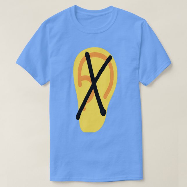 Camiseta trastornos auditivos (Diseño del anverso)