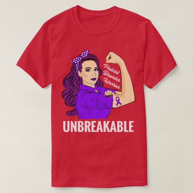 Camiseta Trastornos plaquetarios Sensibilización Trastornos (Diseño del anverso)