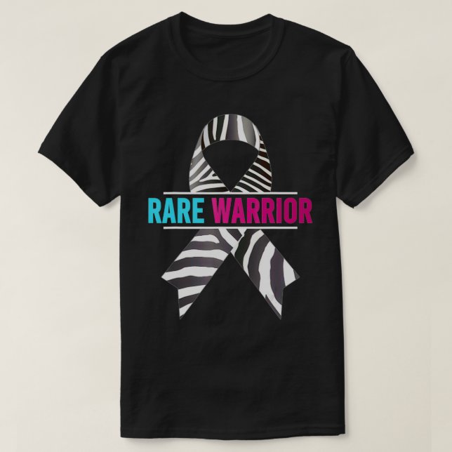 Camiseta Trastornos raros Concienciación Guerrero Raras Día (Diseño del anverso)