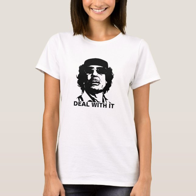 Camiseta Trata Con Muammar Gaddafi (Anverso)