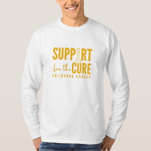 Camiseta tratamiento de apoyo contra el cáncer infantil cur