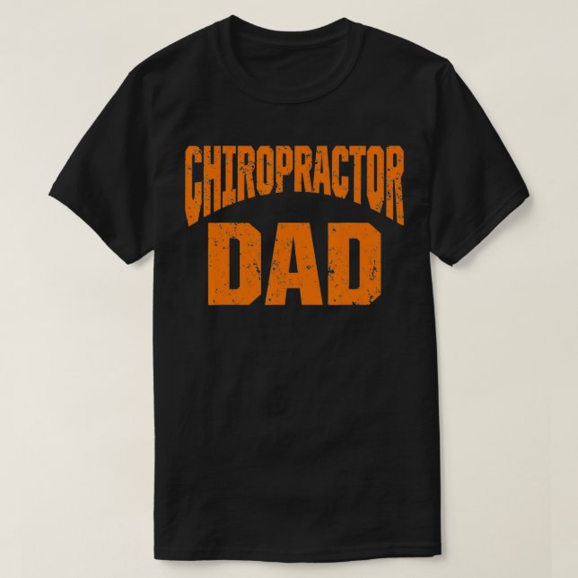 Camiseta Tratamiento de la espina dorsal Papá Chiropracto e (Diseño del anverso)