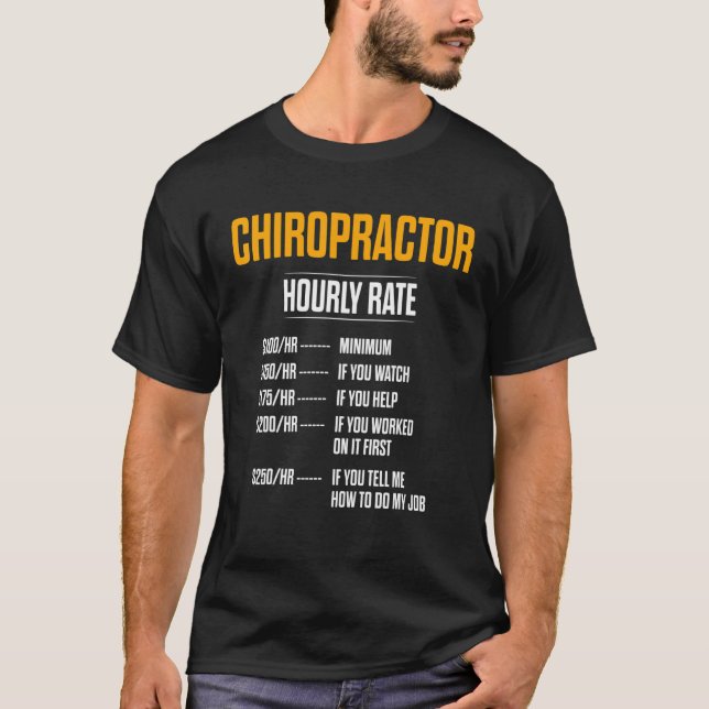 Camiseta Tratamiento de la espina dorsal Quiropráctico 3 (Anverso)