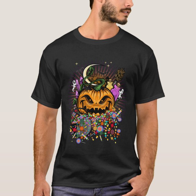 Camiseta Tratamientos de Halloween (Anverso)