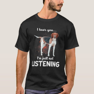 Camiseta Tratando A Walker Coonhound Escuché Que No Escucha