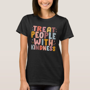 Camiseta Tratar A La Gente Con Amabilidad, Perrito Colorido