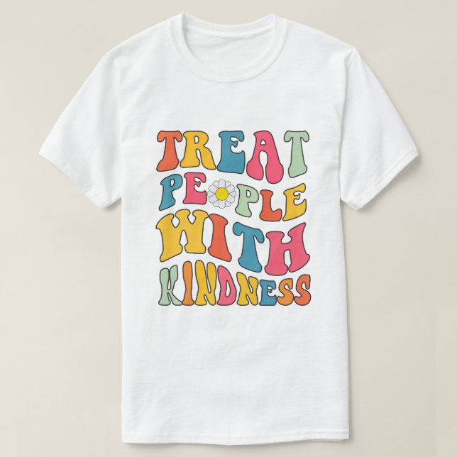 Camiseta Tratar A Las Personas Con Kindness Retro TPWK Insp (Diseño del anverso)