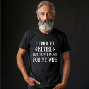 Camiseta Traté de retirar regalos graciosos de jubilación p