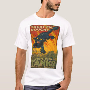 Camiseta Trátelos ásperos - únase a los tanques