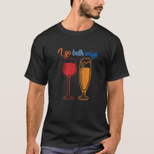 Camiseta Trato ambas formas de diseño de Fiestas de vino bl