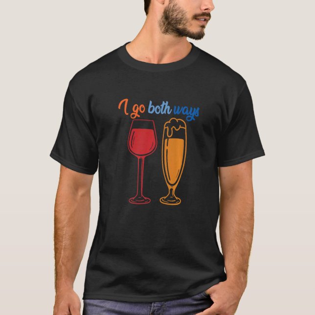 Camiseta Trato ambas formas de diseño de Fiestas de vino bl (Anverso)