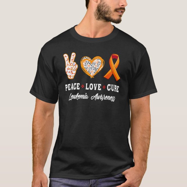 Camiseta Trato de concientización de la leucemia por amor a (Anverso)
