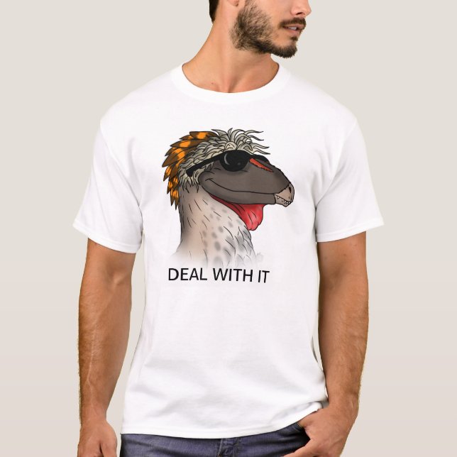 Camiseta Trato de Dromaeosaur con él (Anverso)