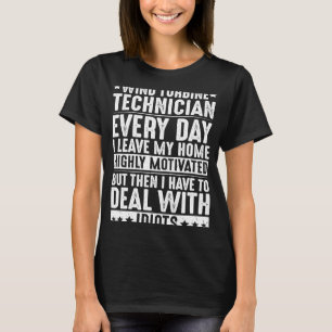 Camiseta Trato De Energía Eólica Con Tecnología De Turbina