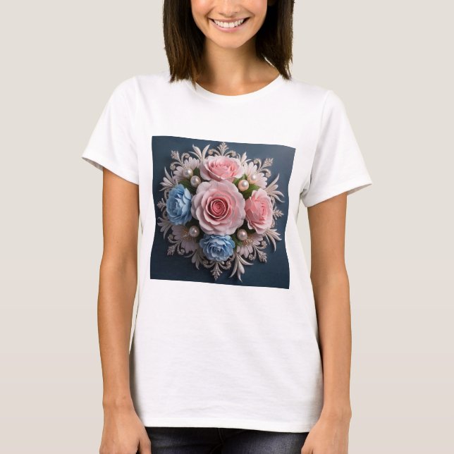 Camiseta Trato de flores sin tiempo para ella (Anverso)