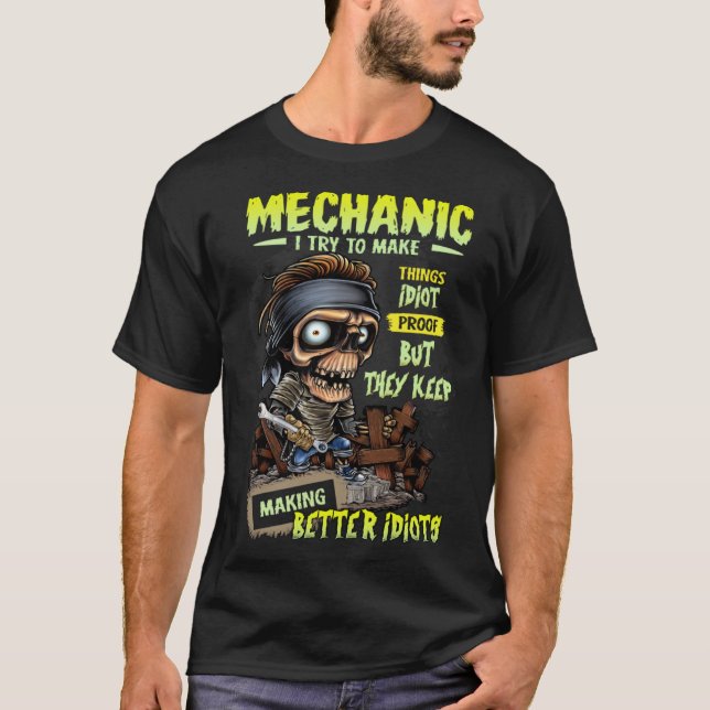 Camiseta Trato De Hacer Que Las Cosas Sean Ingenieros Mecán (Anverso)