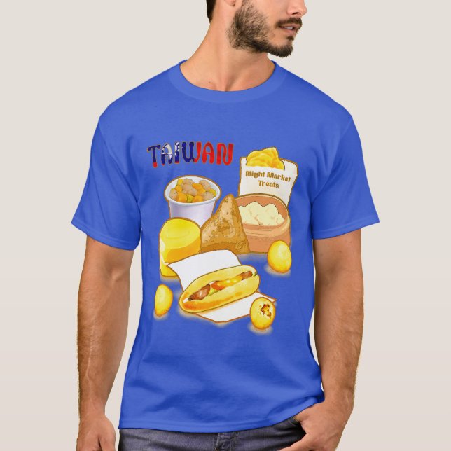 Camiseta Trato de mercado nocturno de Taiwán - Bolas de Dim (Anverso)
