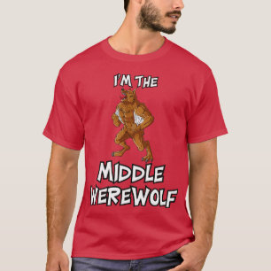 Camiseta Trato familiar de Halloween de Middle Werewolf