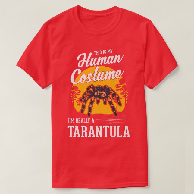 Camiseta Trato humano de Tarantula Halloween Tarantula Prem (Diseño del anverso)