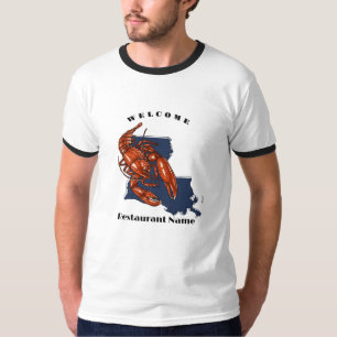 Camiseta Trato moderno cangrejo de río rojo Louisiana nombr