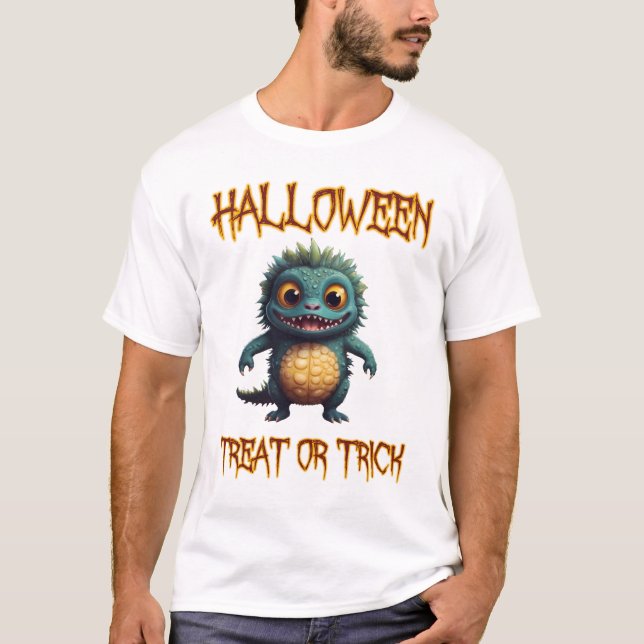Camiseta Trato o truco de Halloween (Anverso)