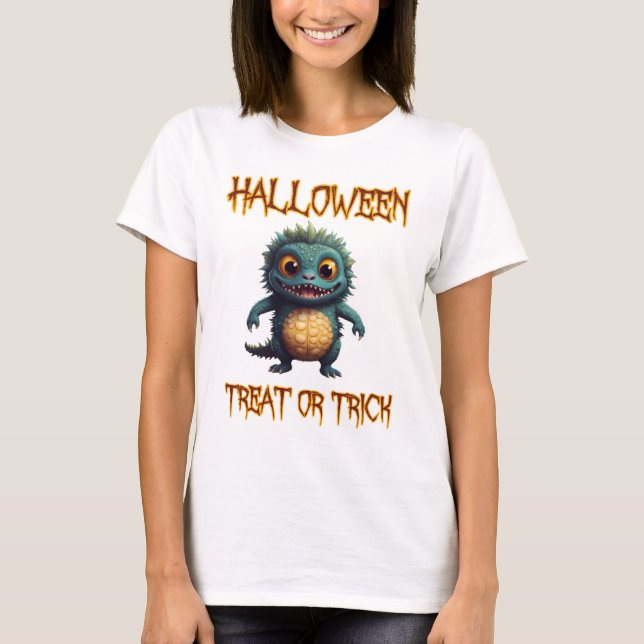 Camiseta Trato o truco de Halloween (Anverso)