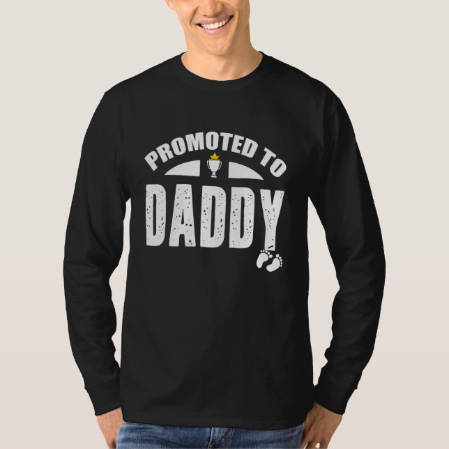 Camiseta Trato Promovido A Papá Primero Papá Gracioso Va A  (Anverso)