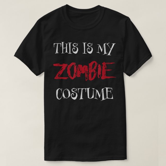 Camiseta Trato Zombie Para Halloween 6925 (Diseño del anverso)