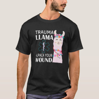 Camiseta Trauma Llama Alpaca tu regalo de enfermera EMS de