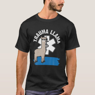 Camiseta Trauma Llama Ambulancia EMS EMT Enfermera paramédi