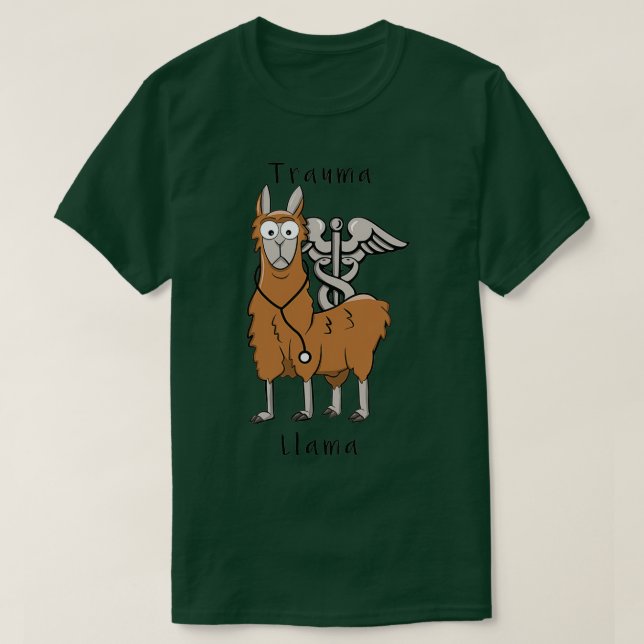 Camiseta Trauma Llama Caduceus Design (Diseño del anverso)
