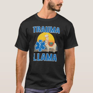 Camiseta Trauma Llama Cumpleaños Hombres Mujeres Niños Anim